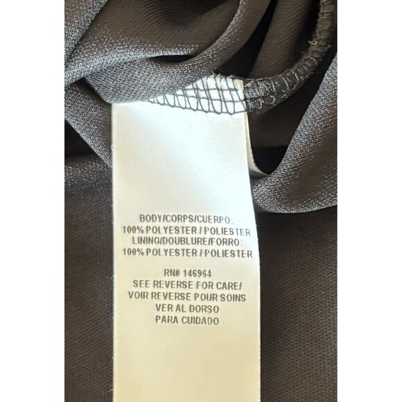 MAIA Long Sleeve Floral Chiffon Shift Dress Women 12 Lined Above Length Button - Picture 9 of 12